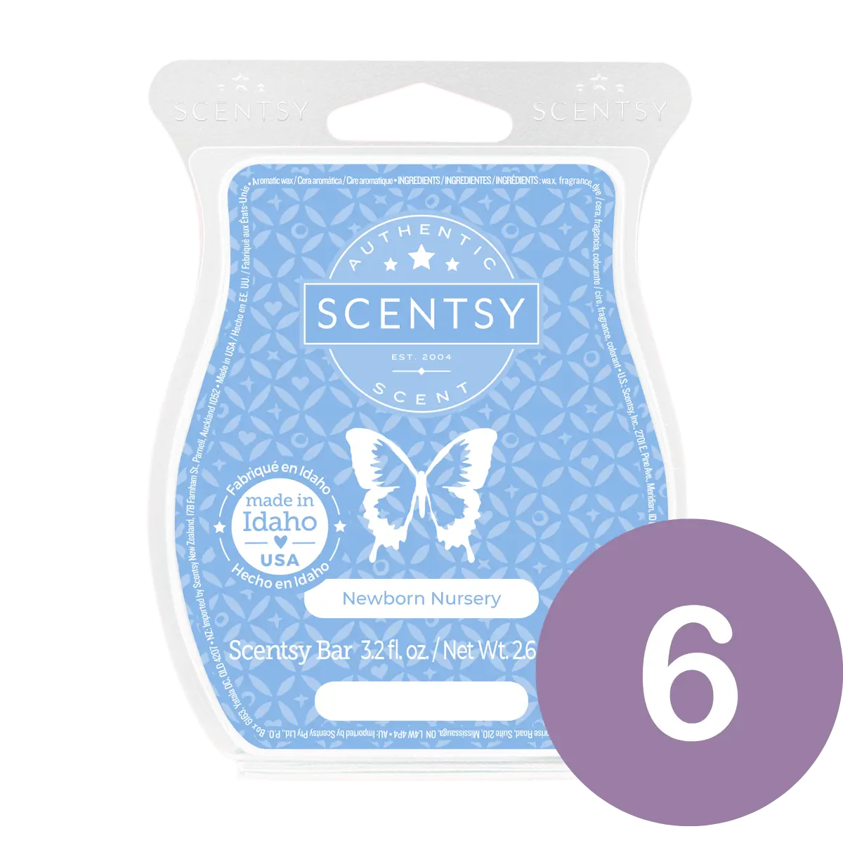 Newborn Nursery Scentsy 6 Wax Bar Bundle