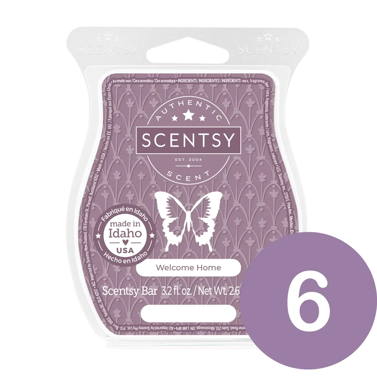 Welcome Home 6 Scentsy Wax Bar Bundle