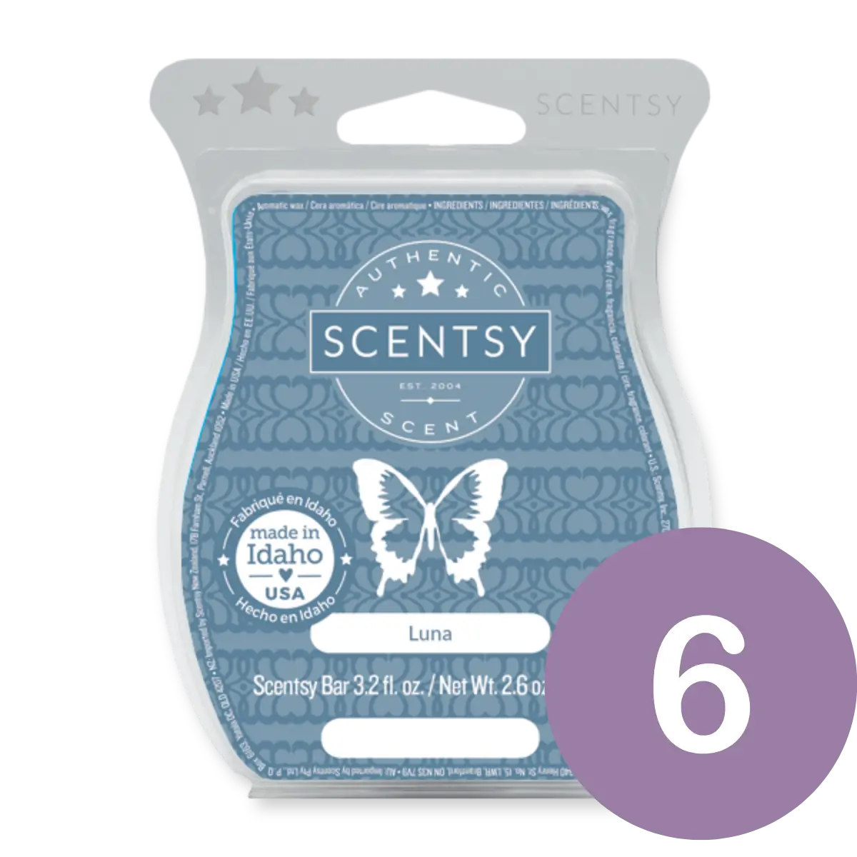 Luna 6 Scentsy Wax Bar Bundle