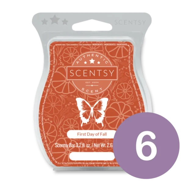 First Day of Fall 6 Scentsy Wax Bar Bundle