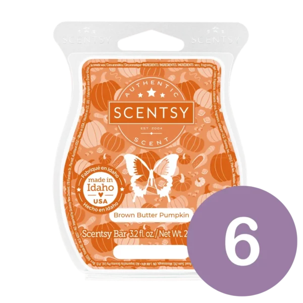 Brown Butter Pumpkin 6 Scentsy Wax Bar Bundle