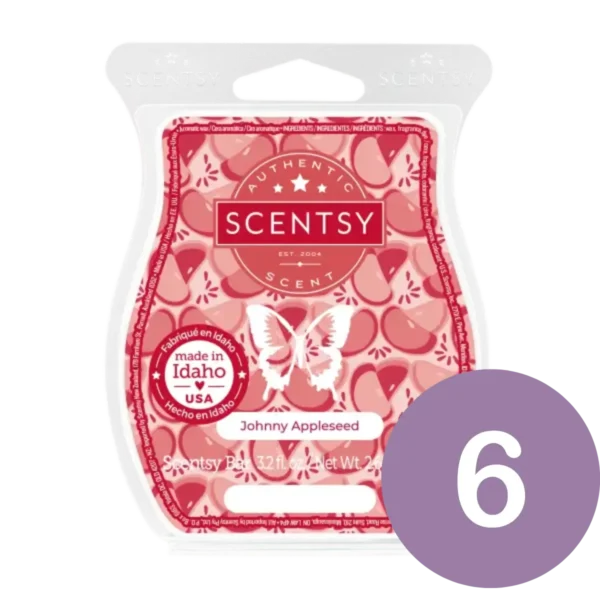 Johnny Appleseed Scentsy 6 Wax Bar Bundle