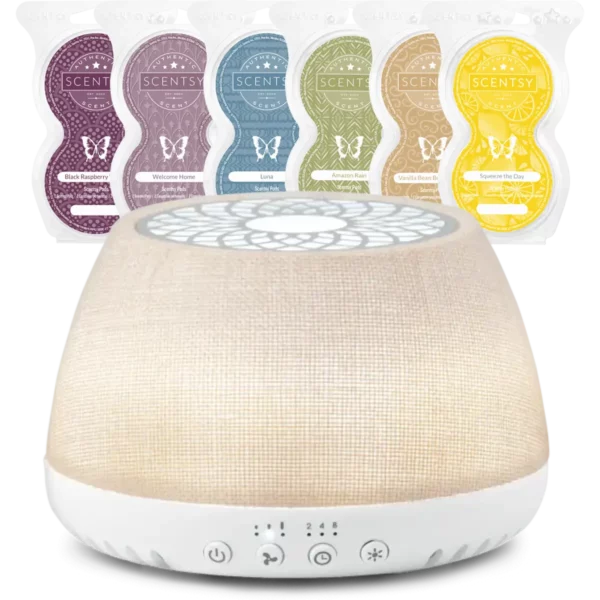 Scentsy Air Quad Fan Diffuser Linen Bundle with Pods Bundle