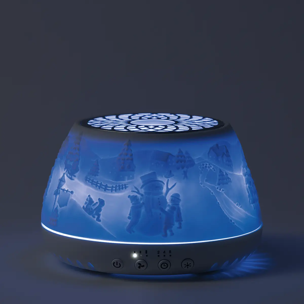 Scentsy Air Quad – Icicle Lane - Glow - Blue Icicle Lane Air Quad Fan Diffuser - Holiday 2026