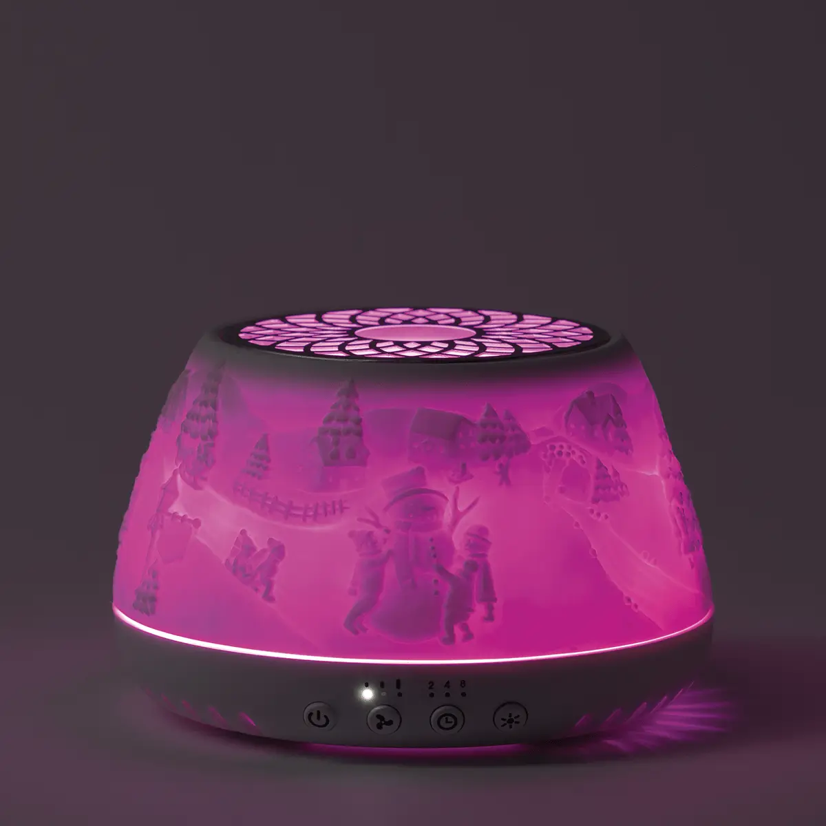 Scentsy Air Quad – Icicle Lane - Glow - Pink Icicle Lane Air Quad Fan Diffuser - Holiday 2026