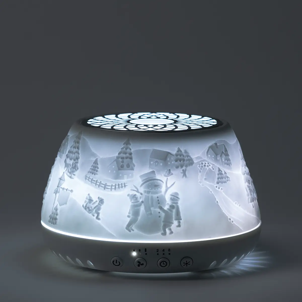 Scentsy Air Quad – Icicle Lane - Glow - White Icicle Lane Air Quad Fan Diffuser - Holiday 2026