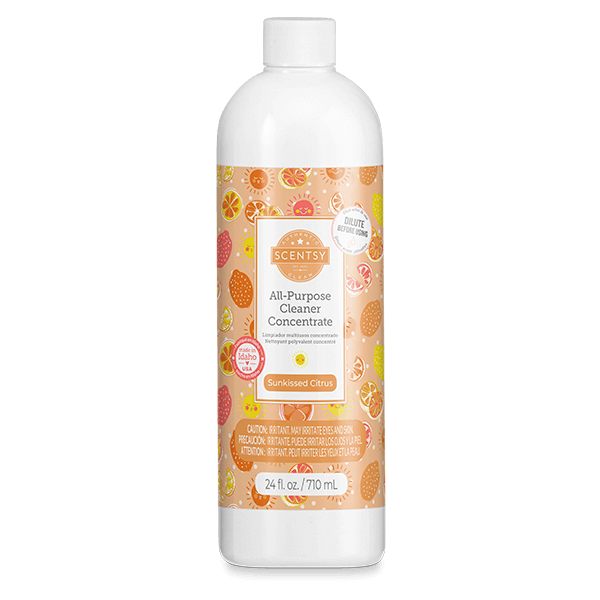 NEW! SUNKISSED CITRUS SCENTSY ALL PURPOSE CLEANER CONCENTRATE | Shop Scentsy | Incandescent.Scentsy.us