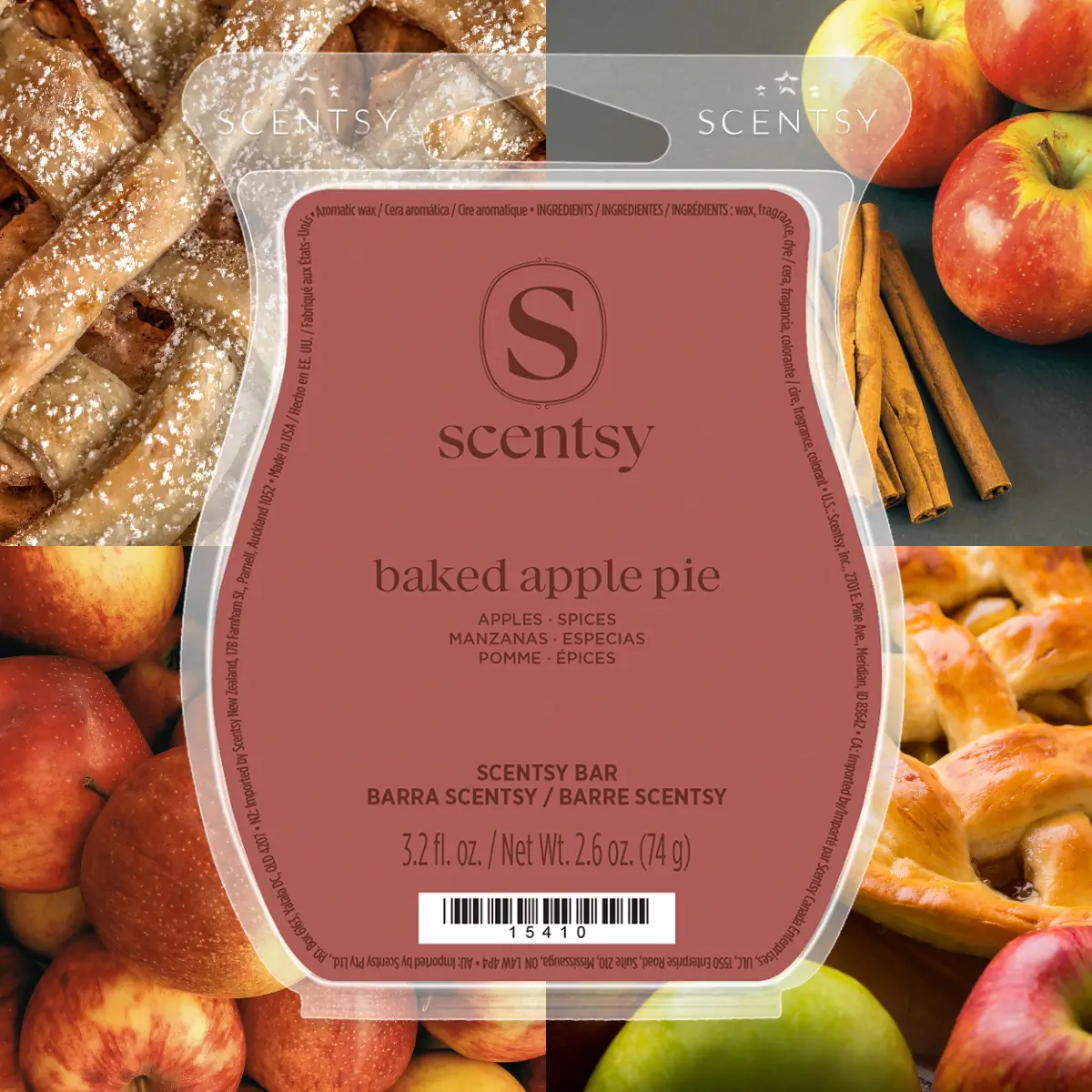 Scentsy Bars Stylized 2026 Annual Catalog (11) Baked Apple Pie Scentsy Wax Bar