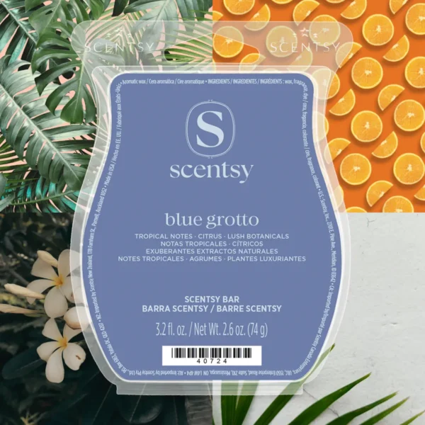 Scentsy Bars Stylized 2026 Annual Catalog (18) Blue Grotto Scentsy Wax Bar
