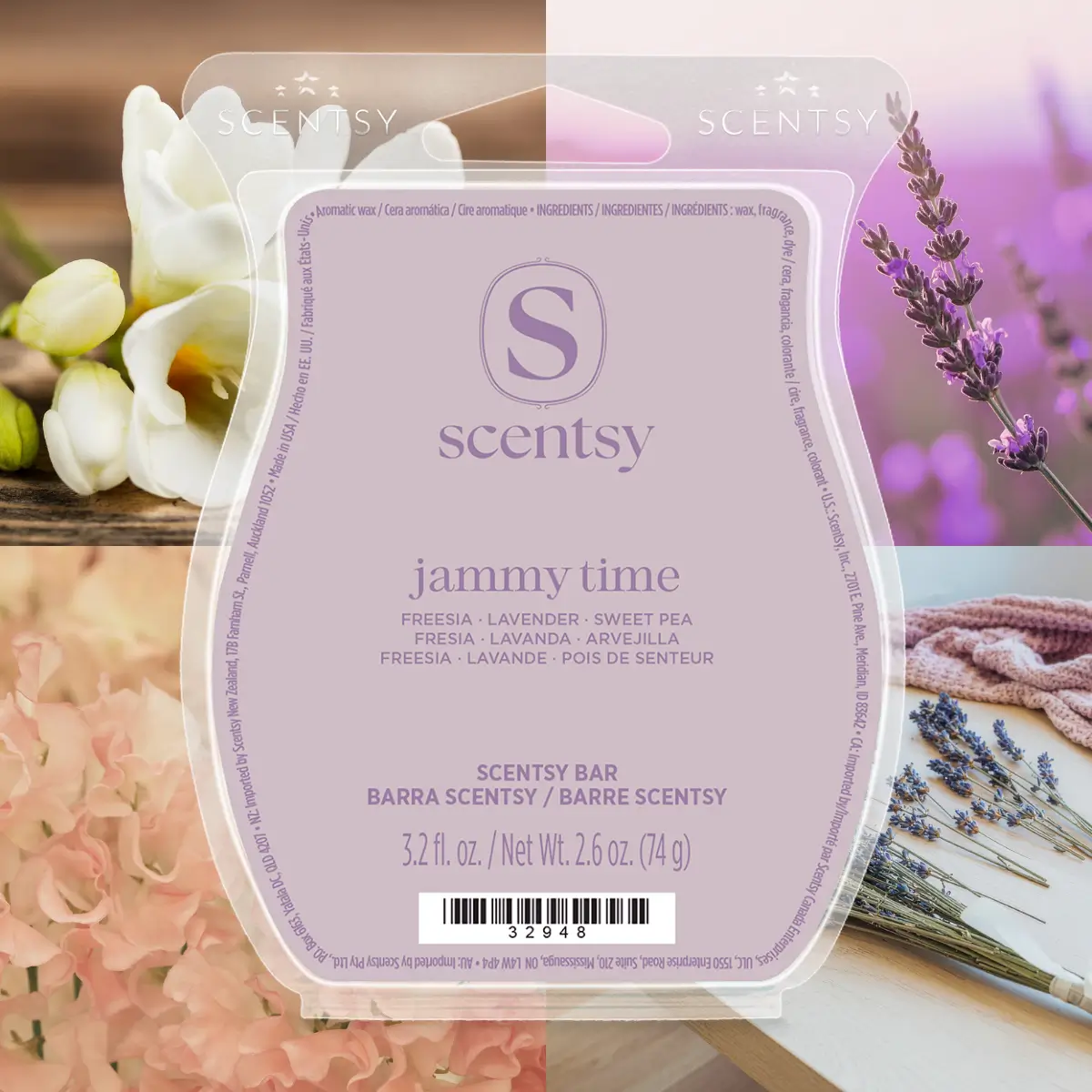 Scentsy Bars Stylized 2026 Annual Catalog (8) Jammy Time Scentsy Wax Bar