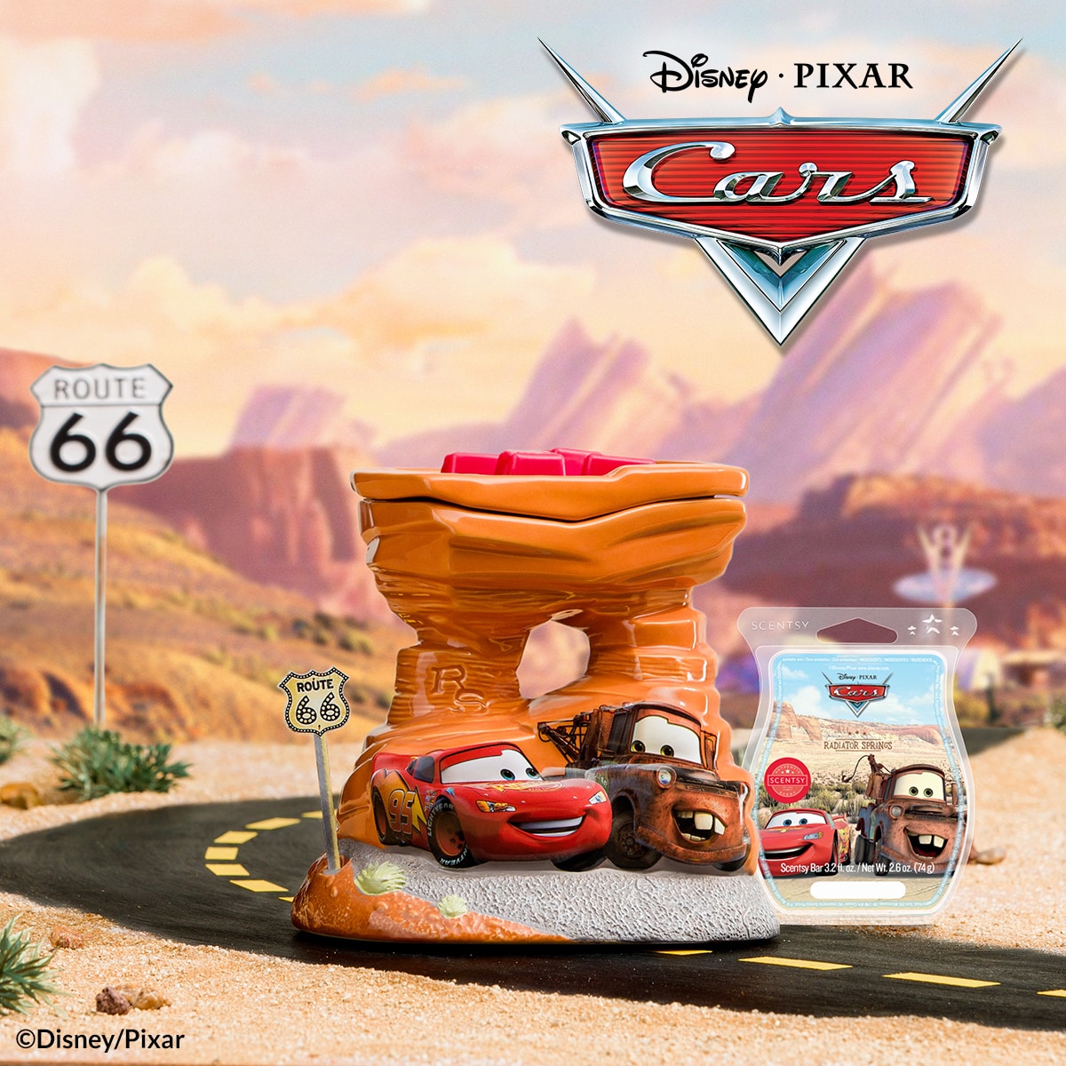 Scentsy Disney Pixar Cars Warmer & Collection