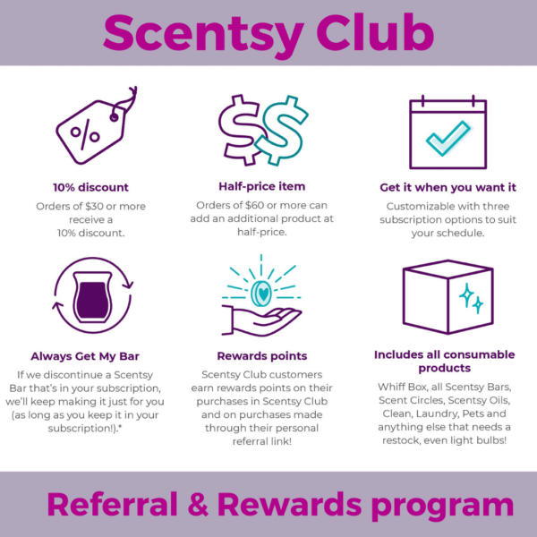 New! Scentsy Club Rewards & Referrals Program Incandescent.Scentsy.us