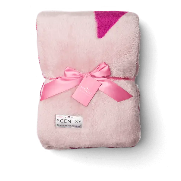 Scentsy Cozy Pink Ribbon Blanket for Breast Cancer Awareness