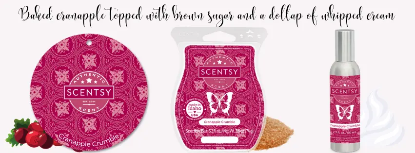 Scentsy Cranapple Crumble 851 × 315 px