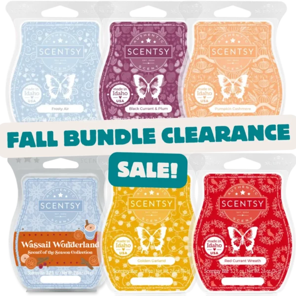 Fall Clearance Scentsy 6 Bar Wax Bundle