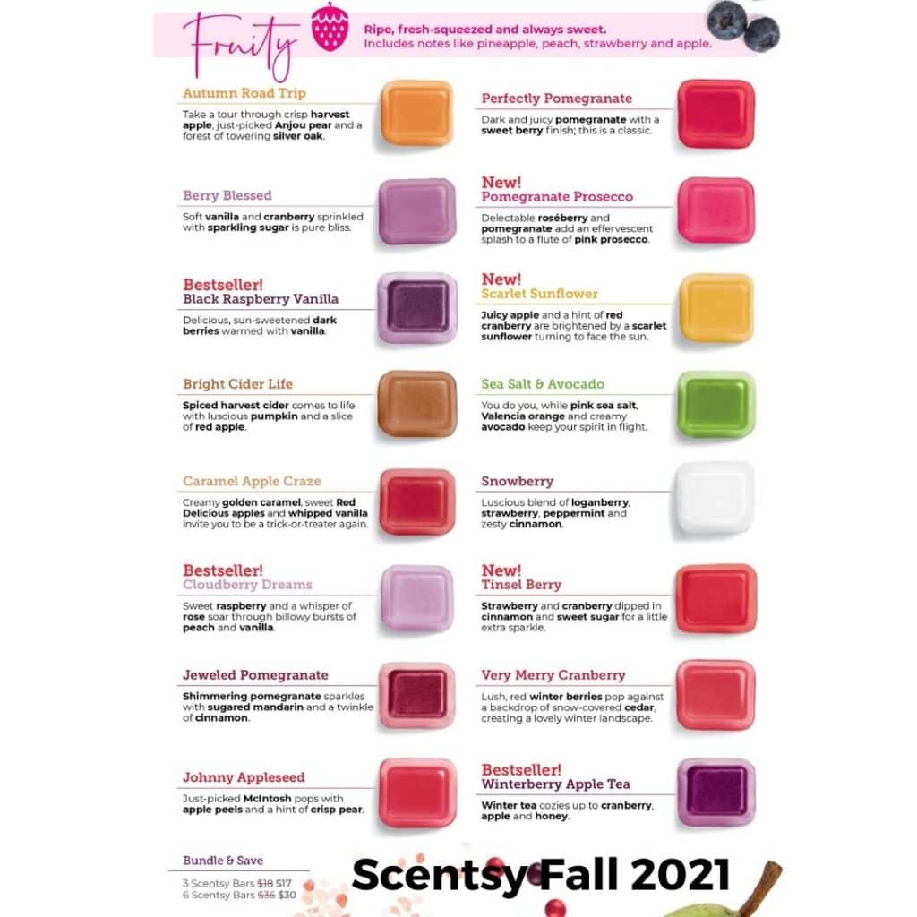 Scentsy Fall 2021 Catalog Scent List Incandescent.Scentsy.us