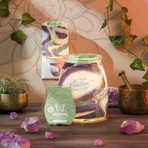 Scentsy February 2022 Warmer & Scent of the Month Blue Agate Warmers