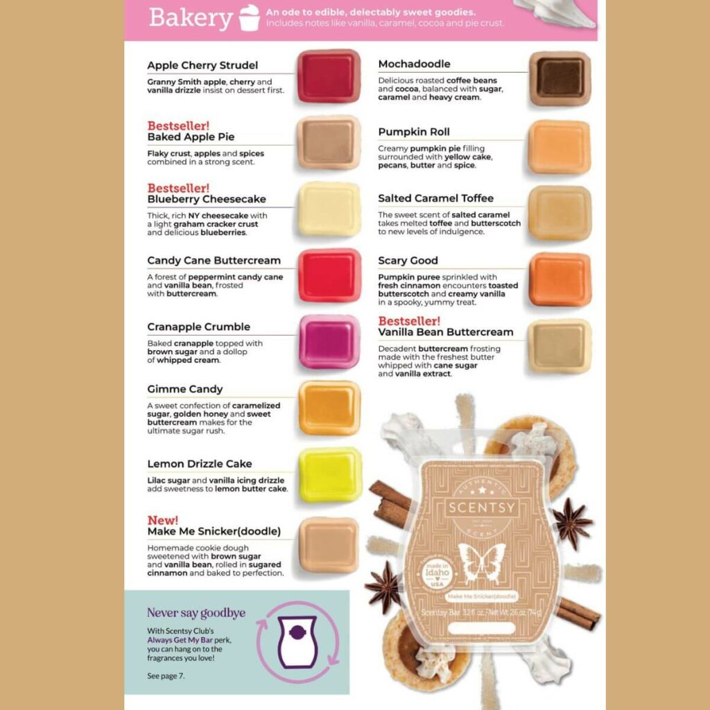 Complete Scentsy Fall Winter 2023 Catalog Scent List Incandescent