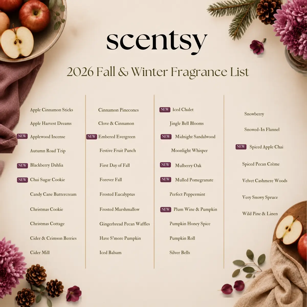Scentsy 2026 Fall &Amp; Winter Catalog Seasonal Fragrances Scentsy 2026 Fall & Winter Catalog Seasonal Fragrances
