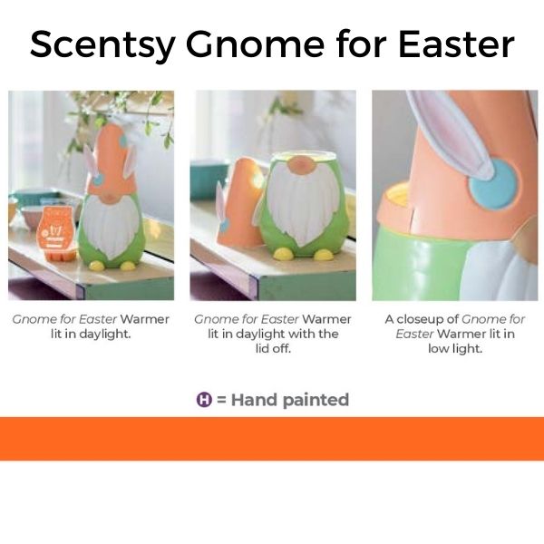 Scentsy March 2022 Warmer &Amp; Scent Of The Month | Gnome For Easter &Amp; Hey, Tiger Lily Scentsy Gnome for Easter