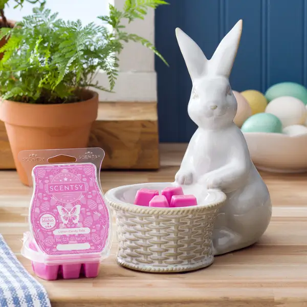 Scentsy March 2024 Warmer & Scent of the Month | Happy Hare + Cotton Candy Tails