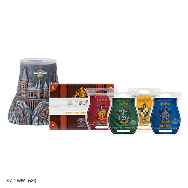 Harry Potter Hogwarts Scentsy Warmer Castle with Houses Scentsy Wax  Collection