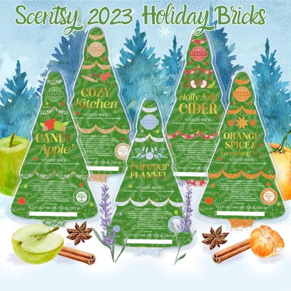 Scentsy 2023 Holiday & Christmas Bricks