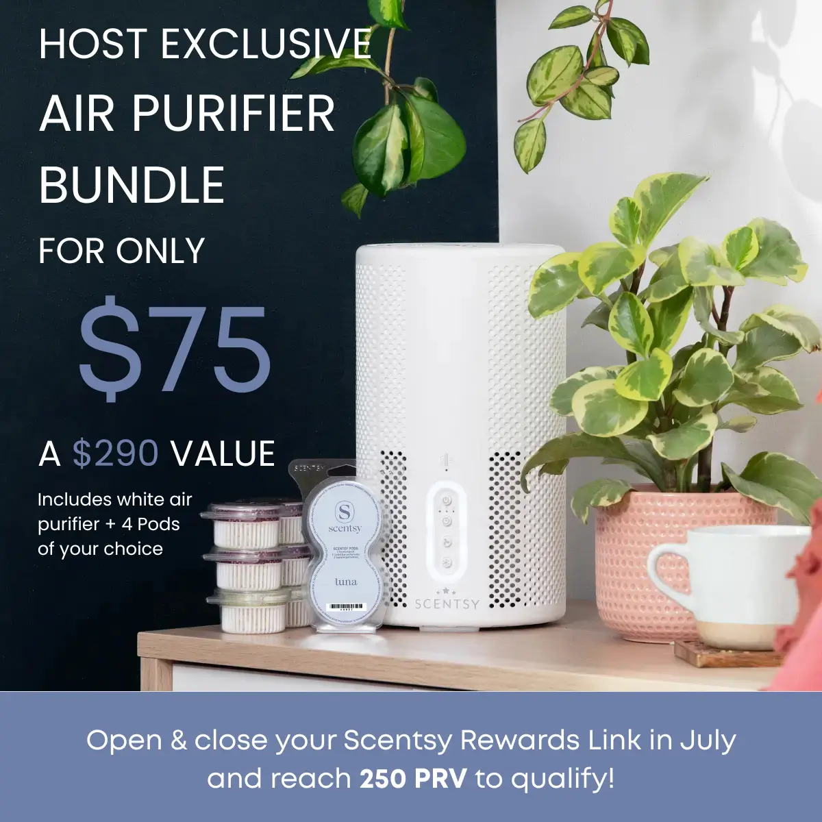 Scentsy July 2026 Host Exclusive: Air Purifier Bundle For $75 Scentsy July 2026 Host Exclusive: Air Purifier Bundle for $75