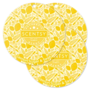 Lemon Sugar & Sage Scentsy Scent Circle 3 Pack |  June 2025