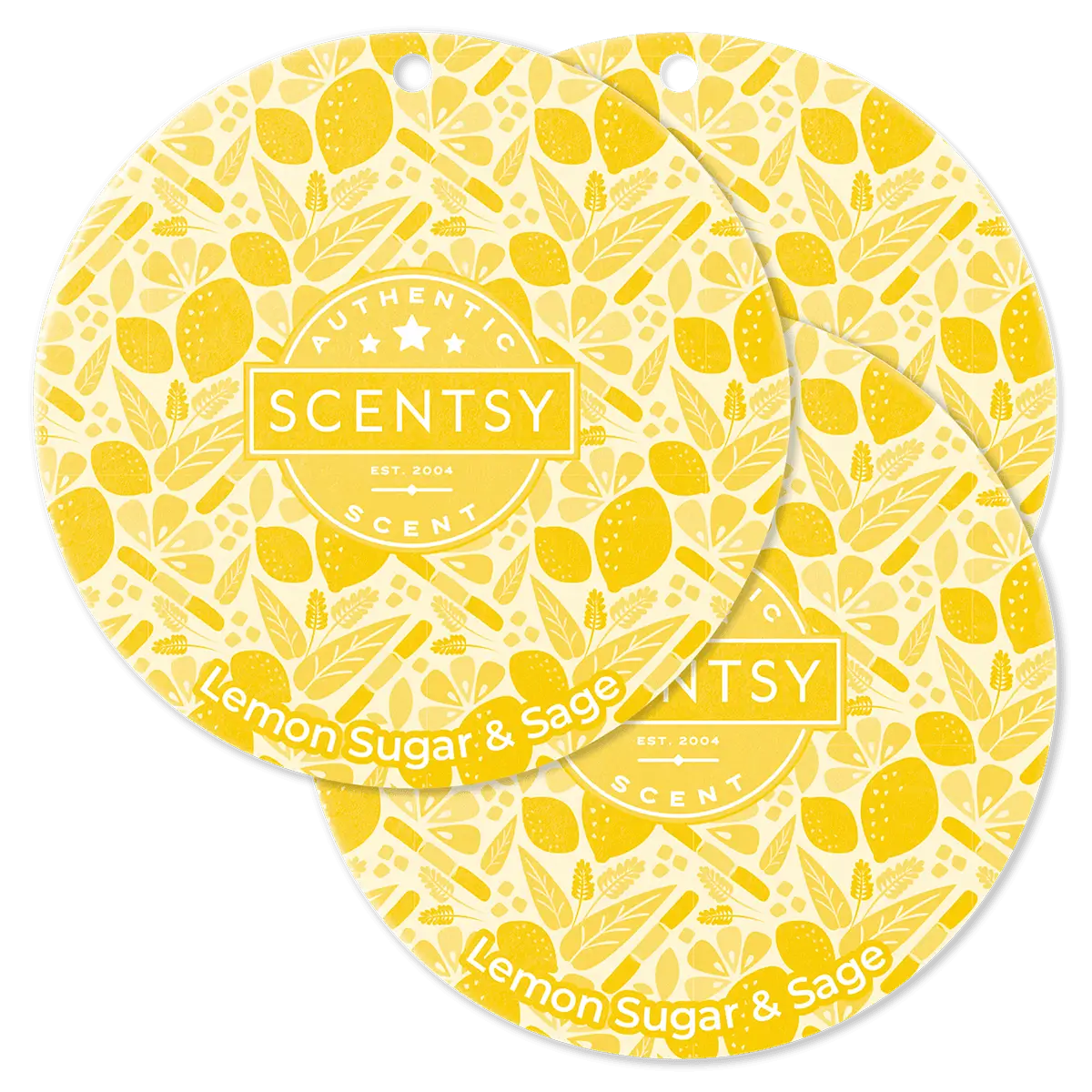 Lemon Sugar & Sage Scentsy Scent Circle 3 Pack |  June 2025