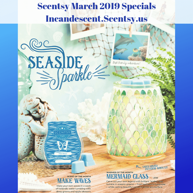 SCENTSY MARCH 2019 WARMER & SCENT OF THE MONTH