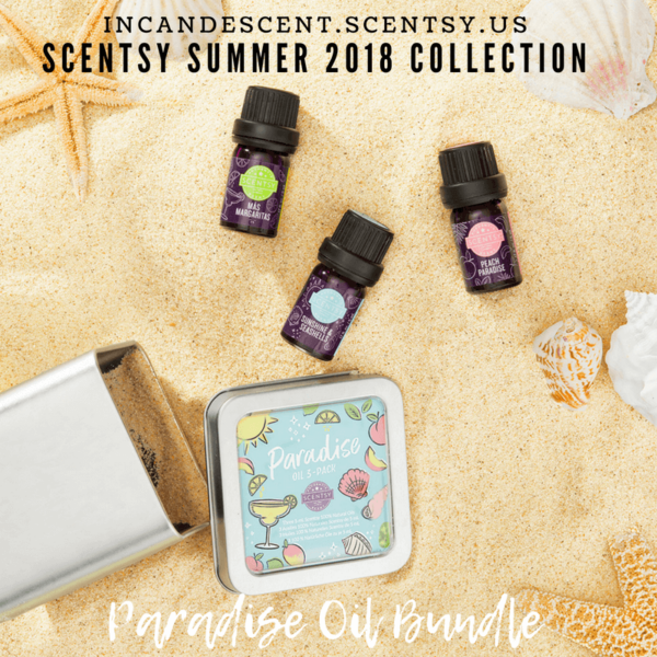 SCENTSY PARADISE SUMMER 2018 NATURAL OIL BUNDLE (3 OILS)