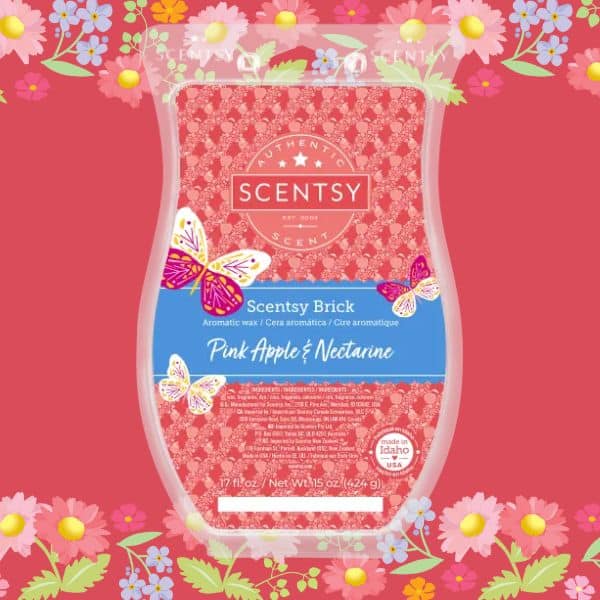 Scentsy Pink Apple Nectarine Brick