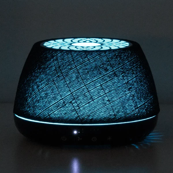 Scentsy Air Quad Large Fan Diffuser - Black Crosshatch + 2 Pods