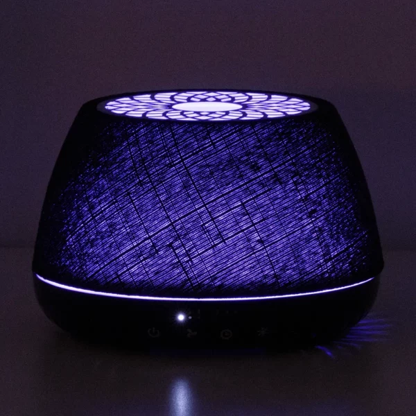 Scentsy Air Quad Large Fan Diffuser - Black Crosshatch + 2 Pods