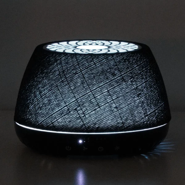 Scentsy Air Quad Large Fan Diffuser - Black Crosshatch + 2 Pods