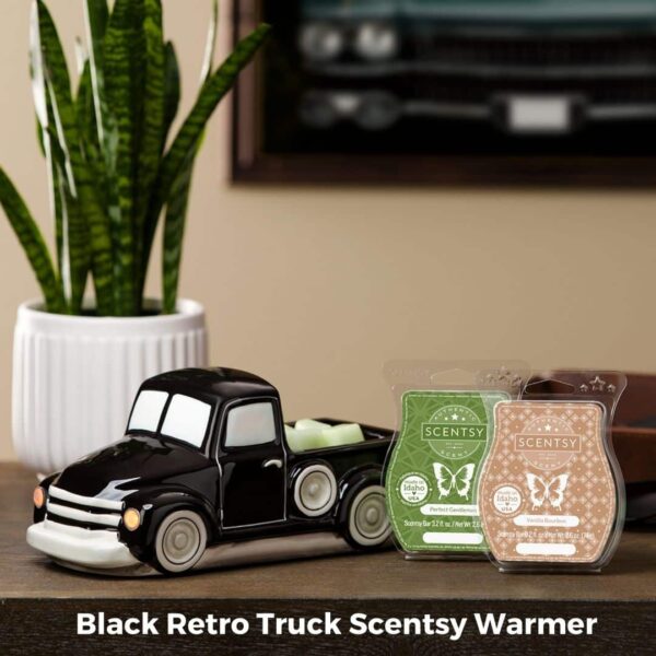 Scentsy Retro Truck Black Warmer