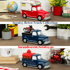 BLUE RETRO TRUCK SCENTSY WARMER ONLY