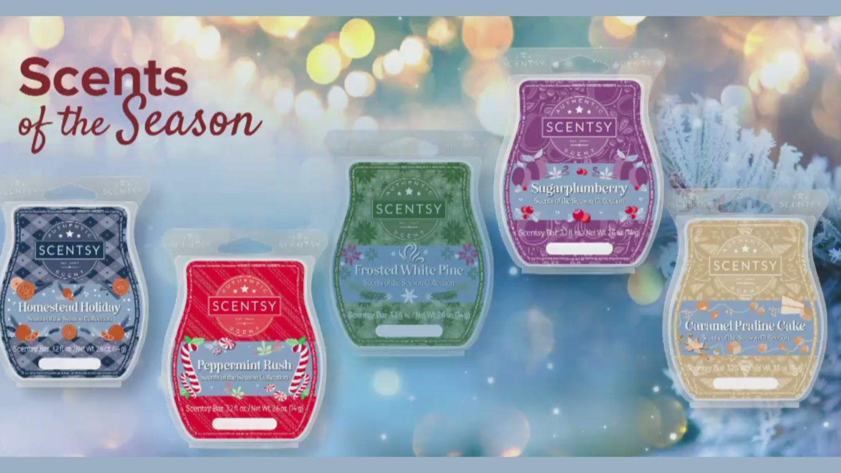 Scentsy 2023 Scents of the Season Shop 11/1 Incandescent.Scentsy.us