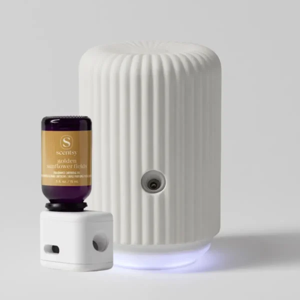 Scentsy Solo Diffuser & Golden Sunflower Fields Fragrance Cartridge
