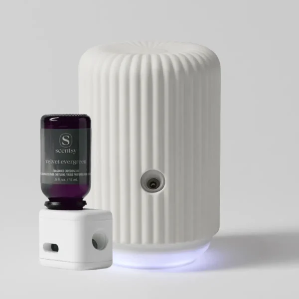 Scentsy Solo Diffuser & Velvet Evergreen Fragrance Cartridge