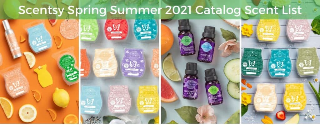 Scentsy Spring 2021 Catalog Fragrance List