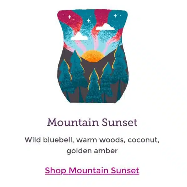 Mountain Sunset Scentsy Scent Circle | Incandescent.Scentsy.us