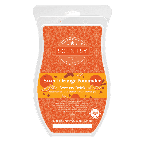 Scentsy Sweet Orange Pomander Brick 2021 Holiday1