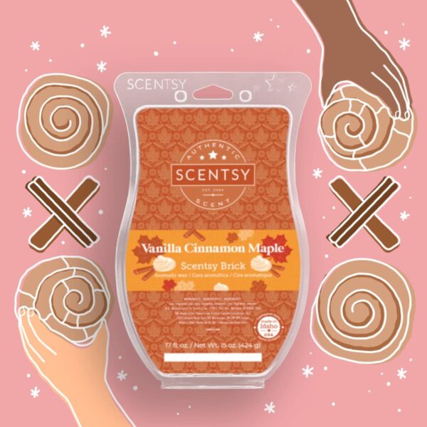 Vanilla Cinnamon Maple Scentsy Brick | Holiday 2021