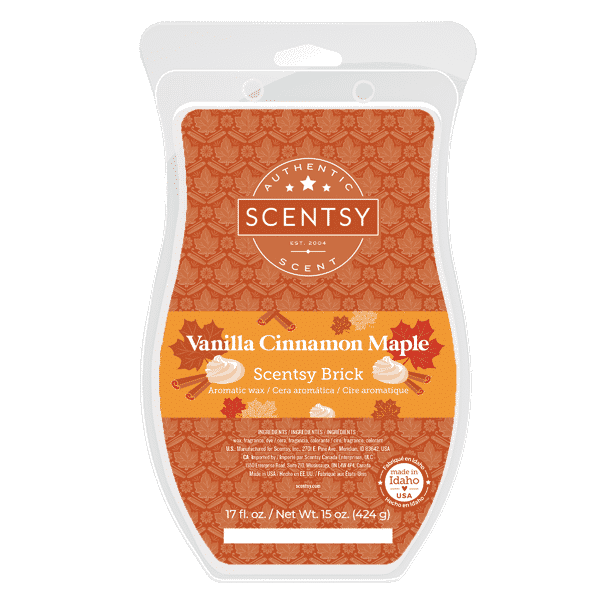 Scentsy Vanilla Cinnamon Mape Brick 2021 Holiday2