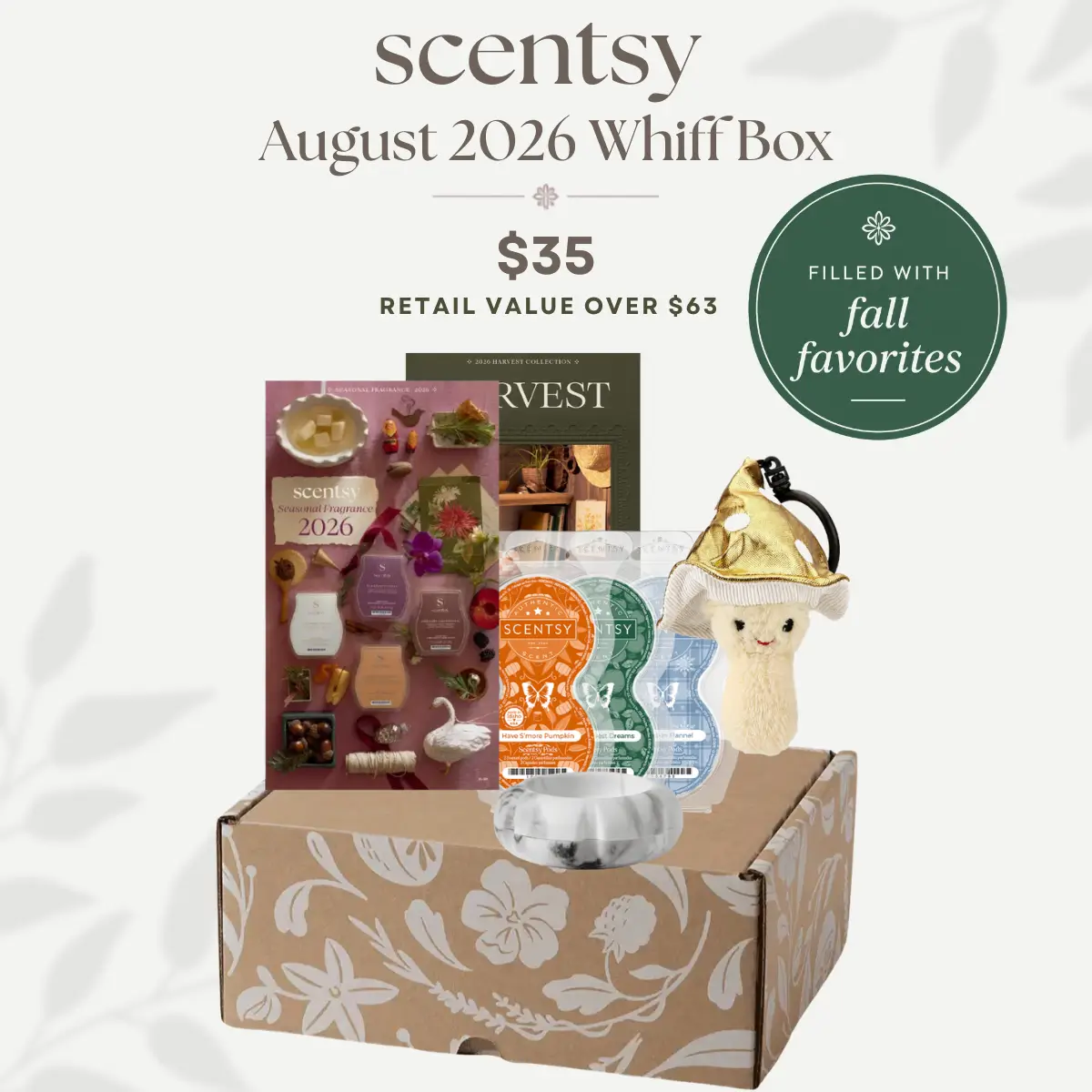 Scentsy Whiff Box August 2026 ( retail value)