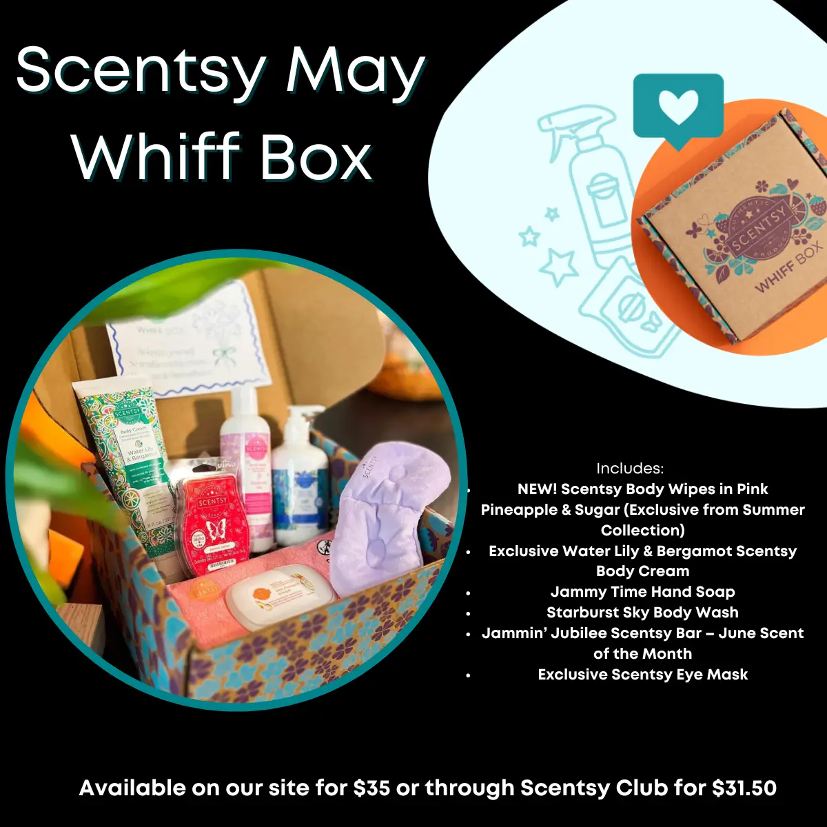 May 2024 Scentsy Whiff Box + New Body Wipes