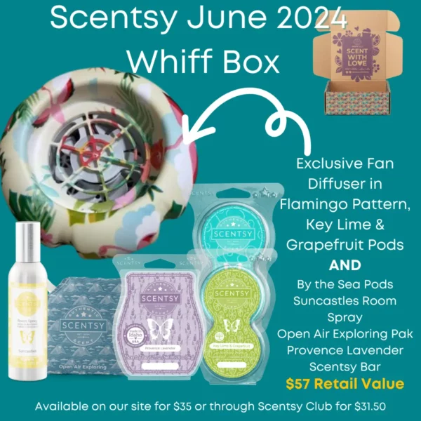 Scentsy Whiff Box June 2024
