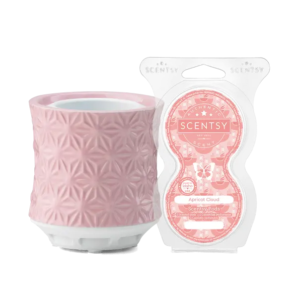 Burst Tabletop Fan Diffuser + Apricot Cloud Scentsy Pods Bundle